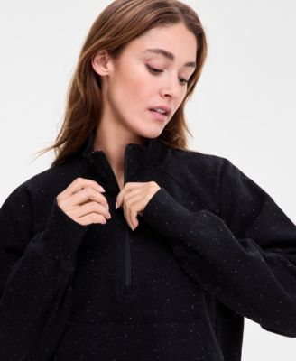 Women's Fleece Quarter-Zip Sweatshirt, Macy's Exclusive