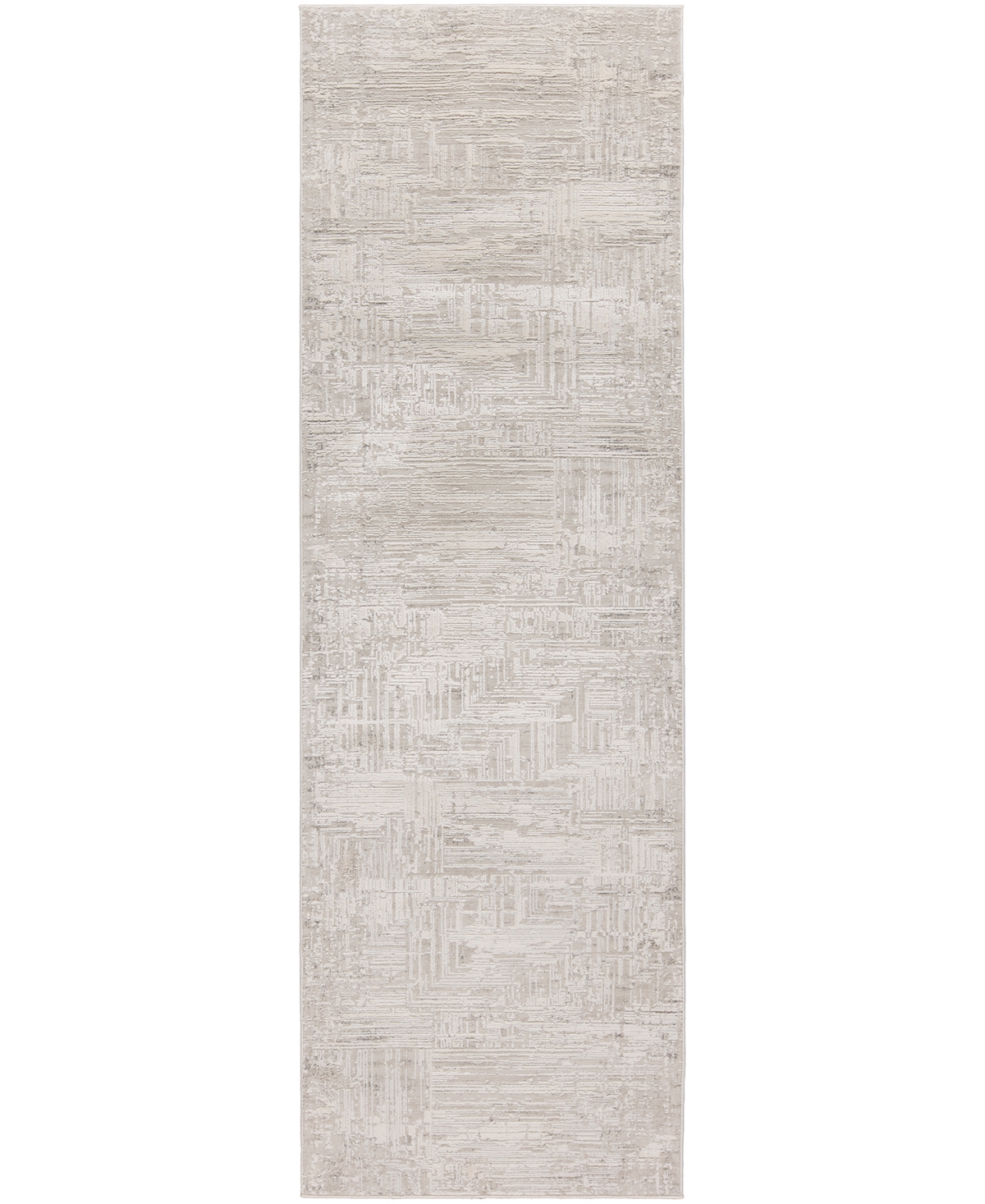 Mink Home Alloy All343 2'6"x8' Runner Area Rug In Neutral