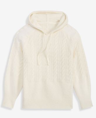 Women's Cozy Sweater Cable Hoodie, Macy's Exclusive