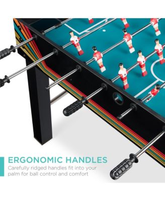 48in Competition Sized Foosball Table for Home, Game Room w/ 2 Balls, 2 Cup Holders