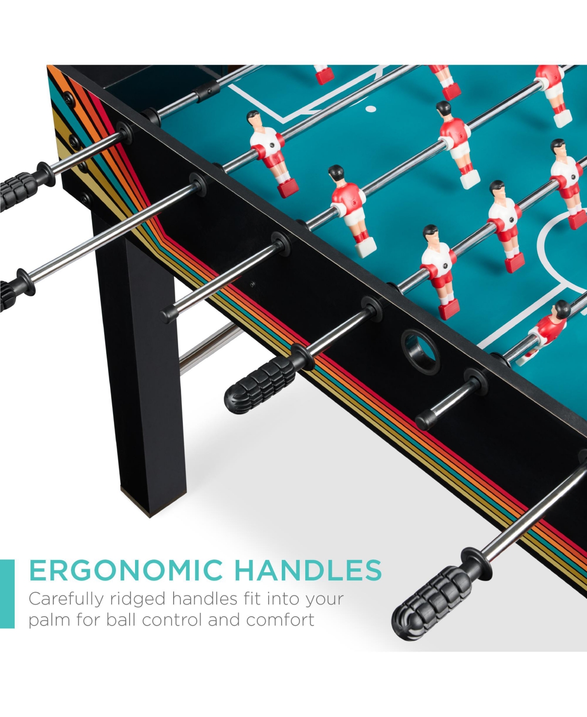 Best Choice Products 48in Competition Sized Foosball Table for Home, Game Room w/ 2 Balls