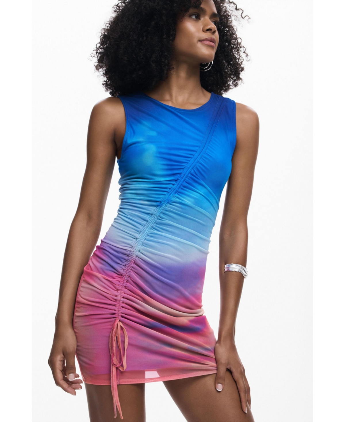 Desigual Women's Draped sleeveless dress