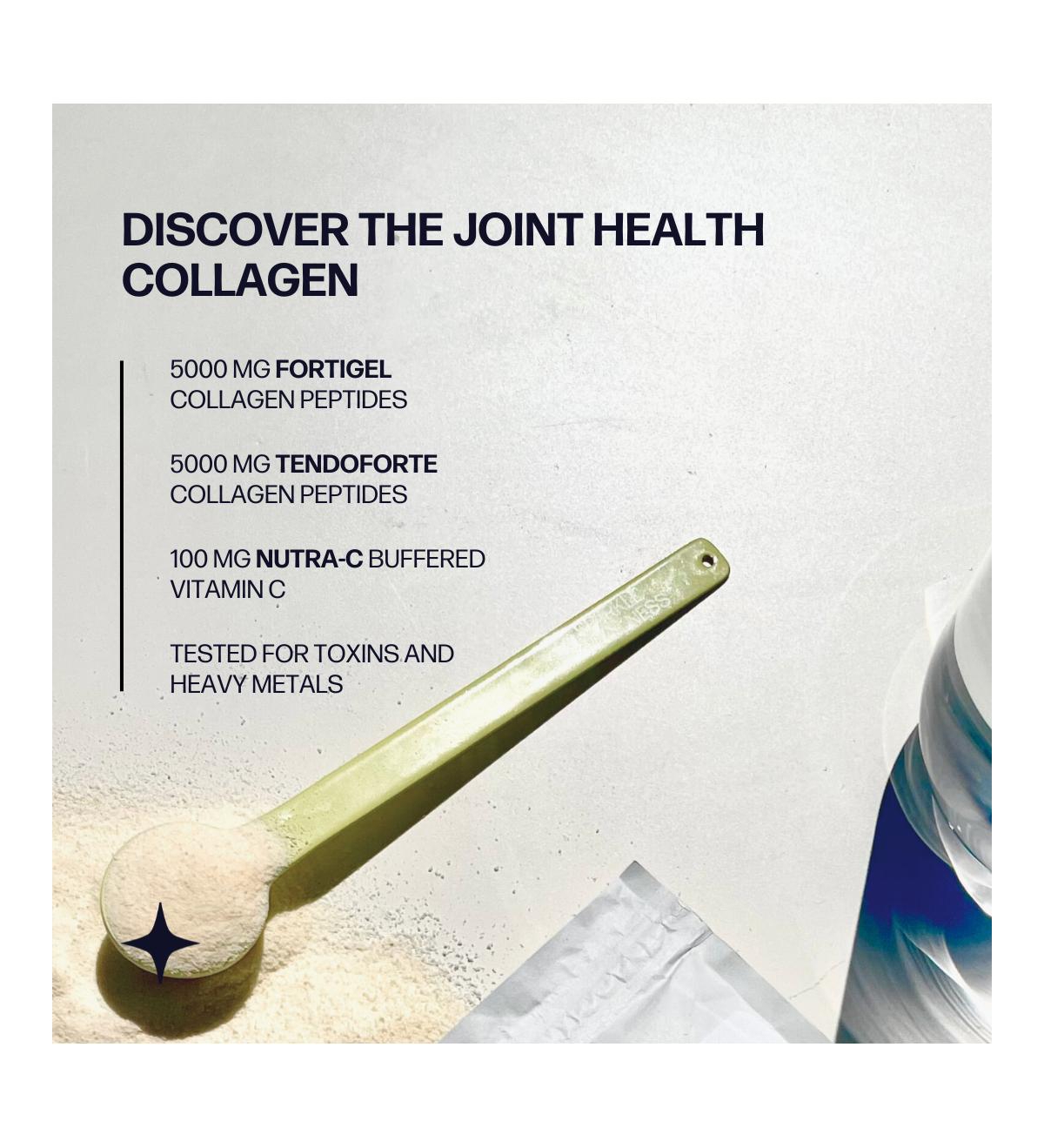 Joint Boost [30-Serves] Collagen Powder Supplement with Fortigel & Tendoforte Peptides Calcium Ascorbate Vitamin C | Supports Health