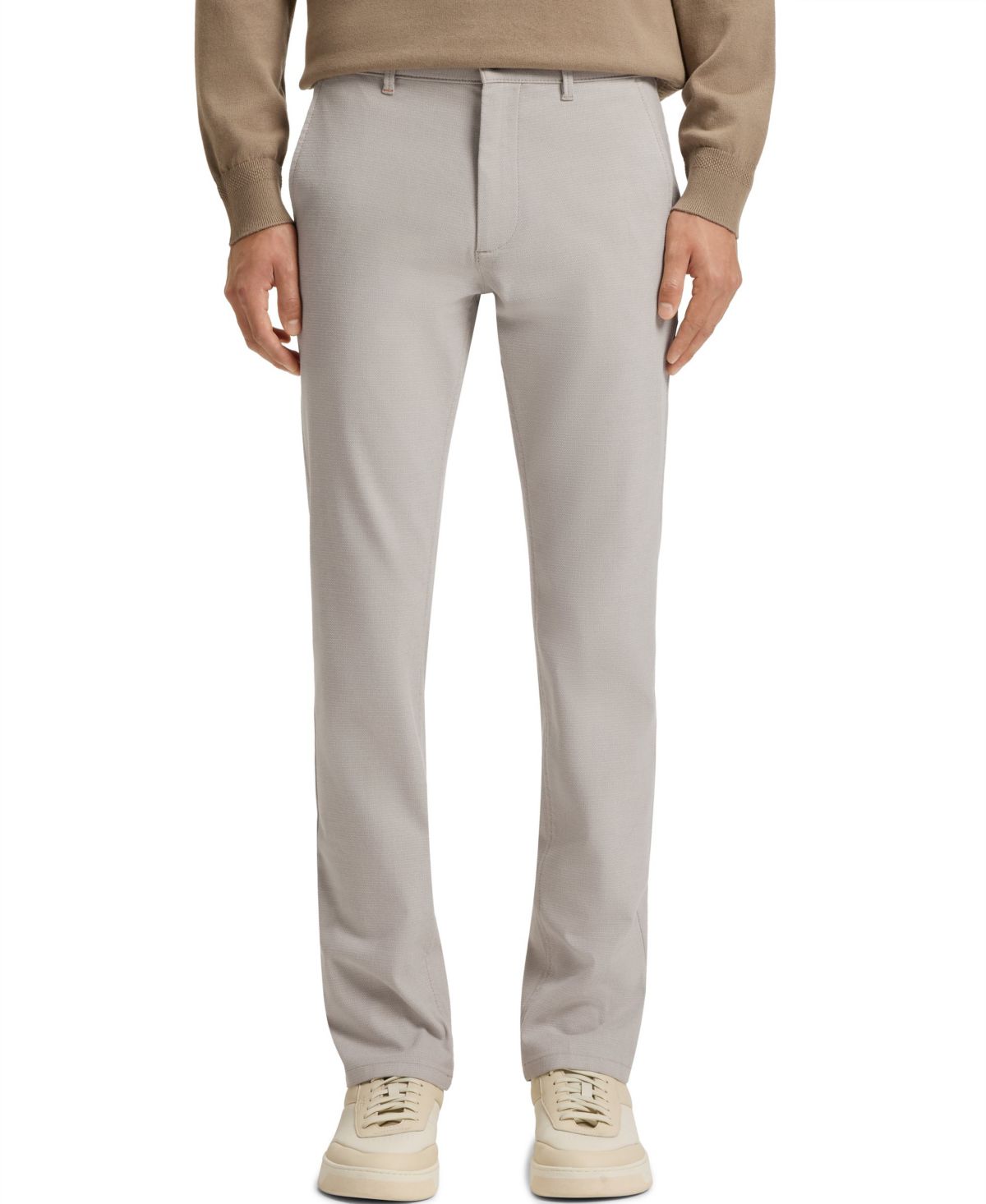 Мужские облегающие брюки из эластичной ткани с рисунком