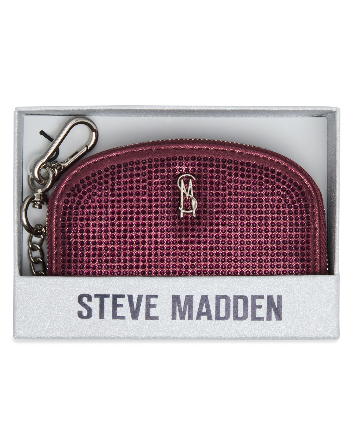 Steve Madden Women's Bjadez Zipper Wallet In Burgundy