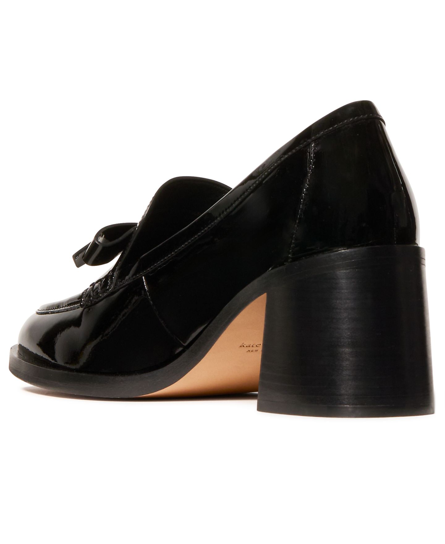 Женские туфли kate spade new york Deco Bow Heeled, цвет: Чёрная лаковая кожа — фото 3