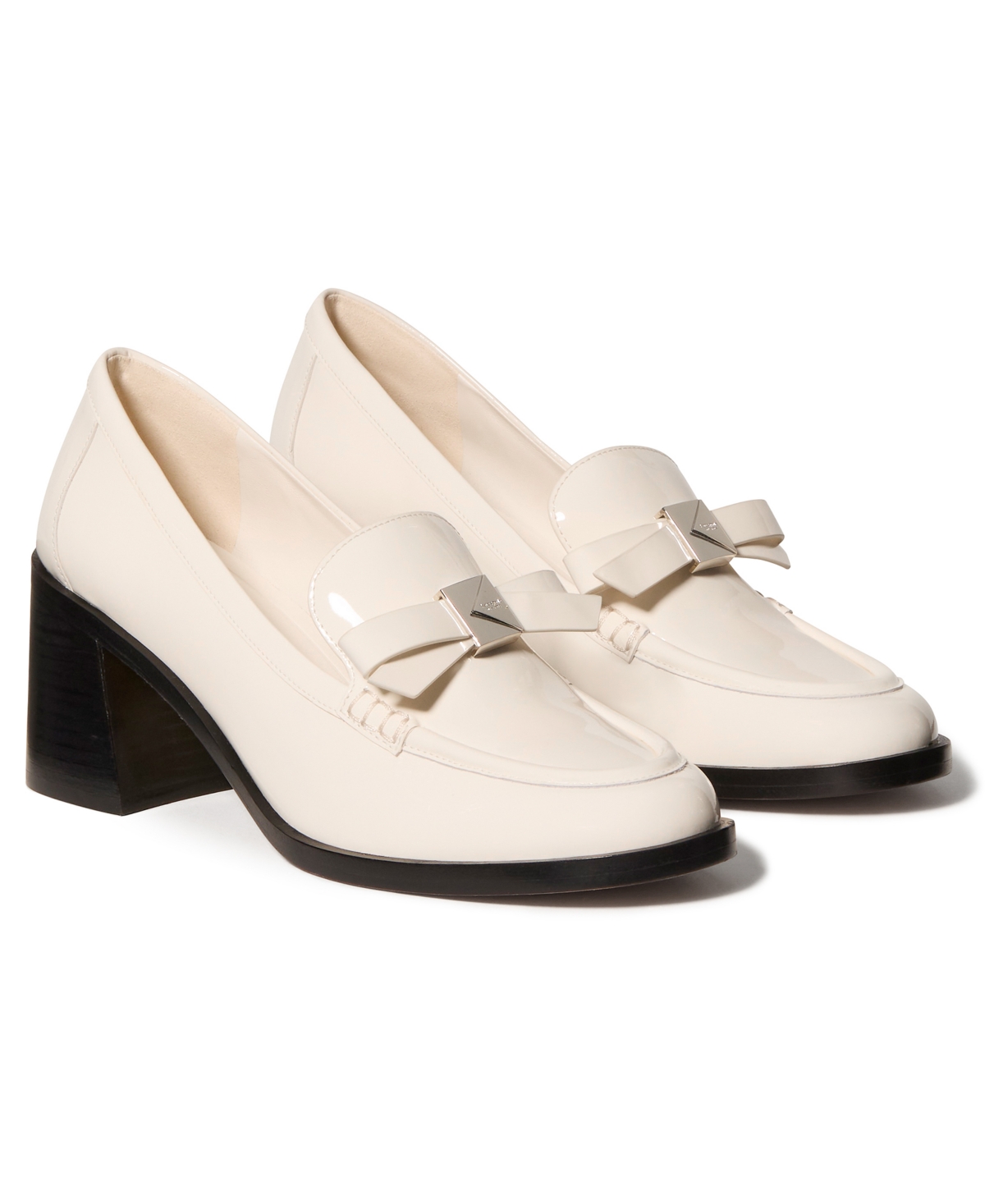 Kate Spade Women's Decorative Bow Block Heel Loafers In Brown