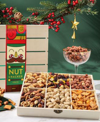 Christmas Mixed Nut Gift Crate, 6 Sections