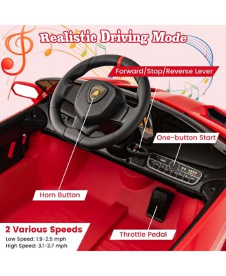 Licensed Lamborghini 4WD Kids Ride-on Sports Car 12V Battery Powered 2.4G Remote