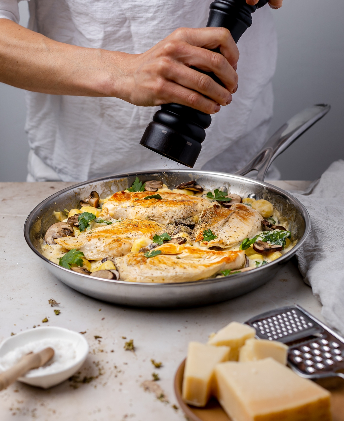 Cristel Castel Pro Ultraply Stainless Steel 11" Frying Pan In Metallic
