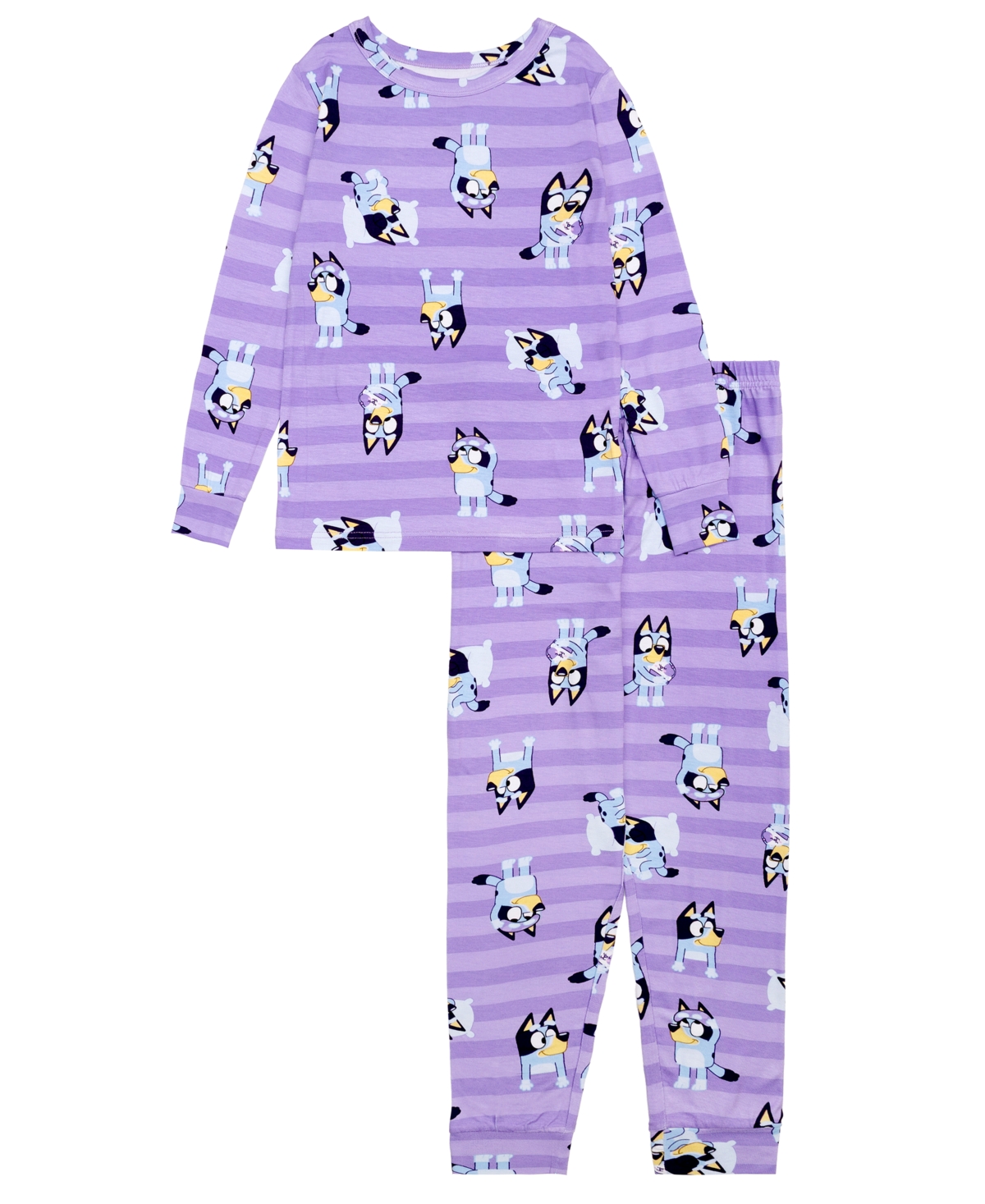 Ame Girls 4-10 2-Piece Bluey Long Sleeve Top and Pants Pajama Set