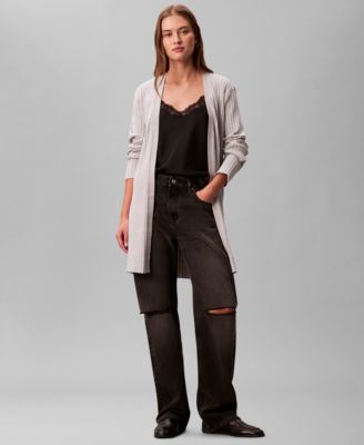 Women's Long Sleeve Duster Cardigan Sweater