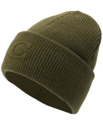 Women's Embossed C-Knit Beanie Hat