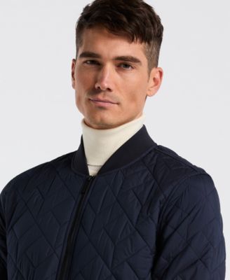 Men's Geometric Quilted Jacket