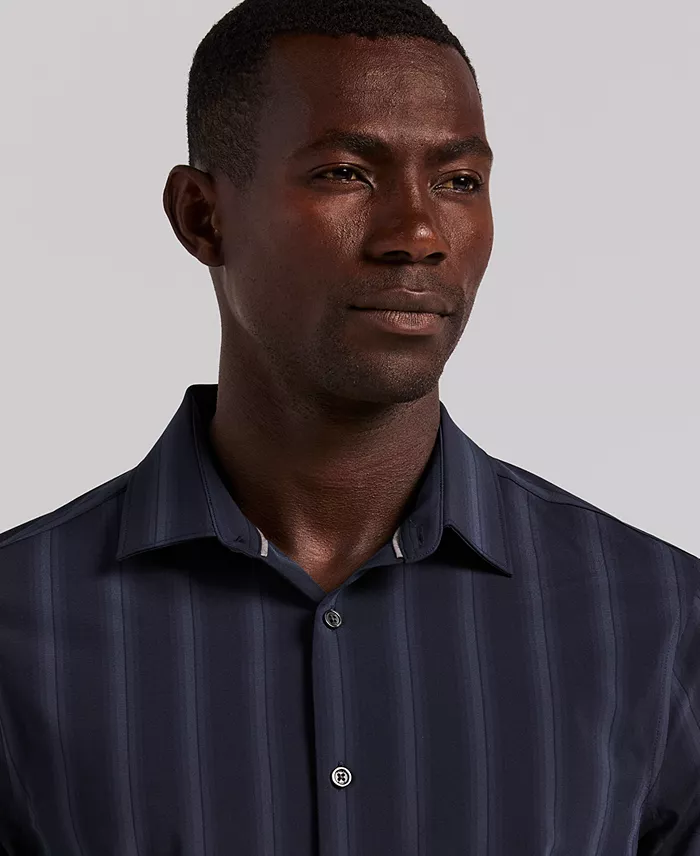 Men's Long-Sleeve Ombre Yarn-Dyed Stripe Shirt - thumbnail 4