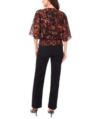 Women's Smocked-Waist Top