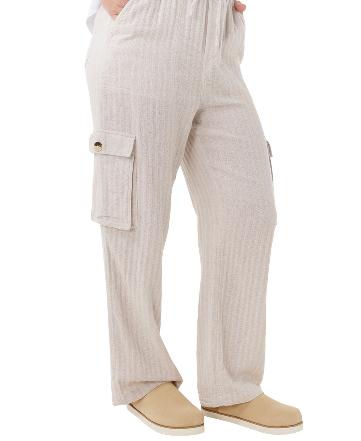 Rip Curl Women's Oceanic Textured Relaxed Fit Pants In Neutral