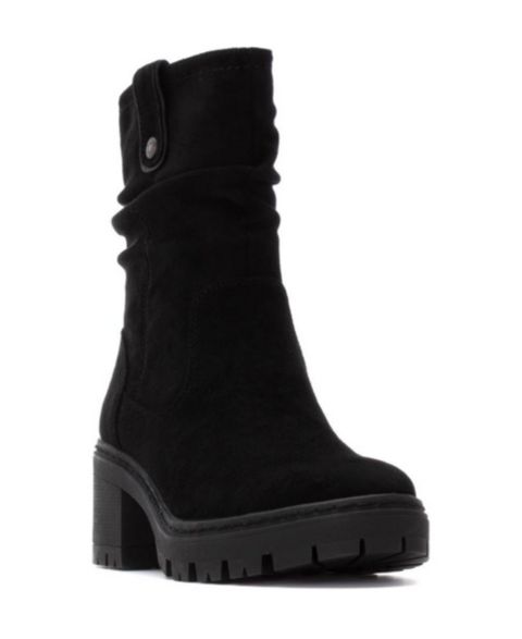 Женские ботинки XTI Suede Ankle Booties Refresh Collection, цвет: Чёрный