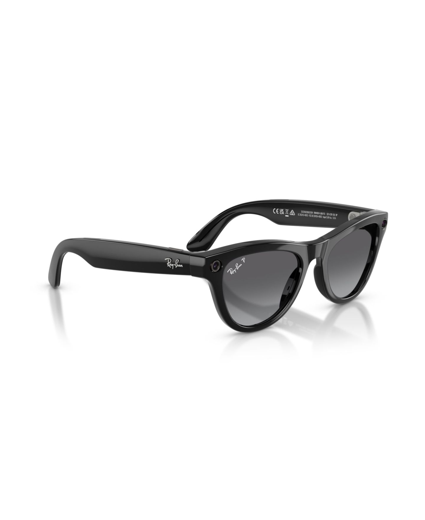 Очки Ray-Ban Meta Gen 2 Ray-Ban Unisex Polarized AI Glasses, Meta Skyler RW4014 - GEN 2, цвет: Чёрный — фото 5