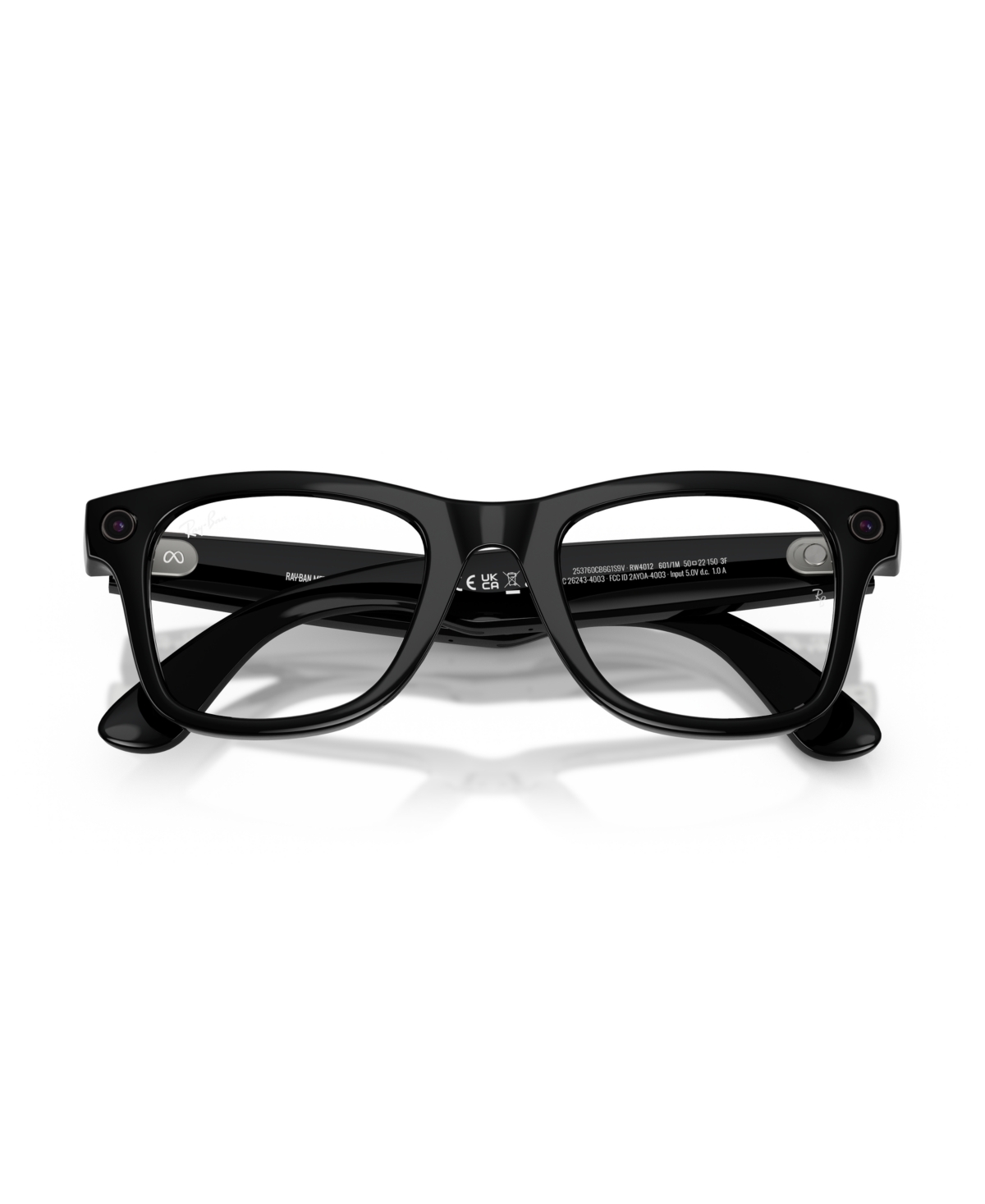 Ray Ban Unisex Ai Meta Gen2 Wayfarer Transitions Glasses, Rw4012 In Black