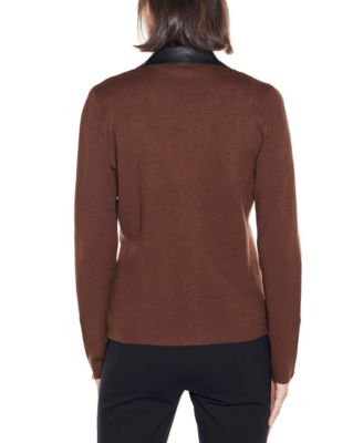 Women's Black Label Motorcycle Sweater Jacket