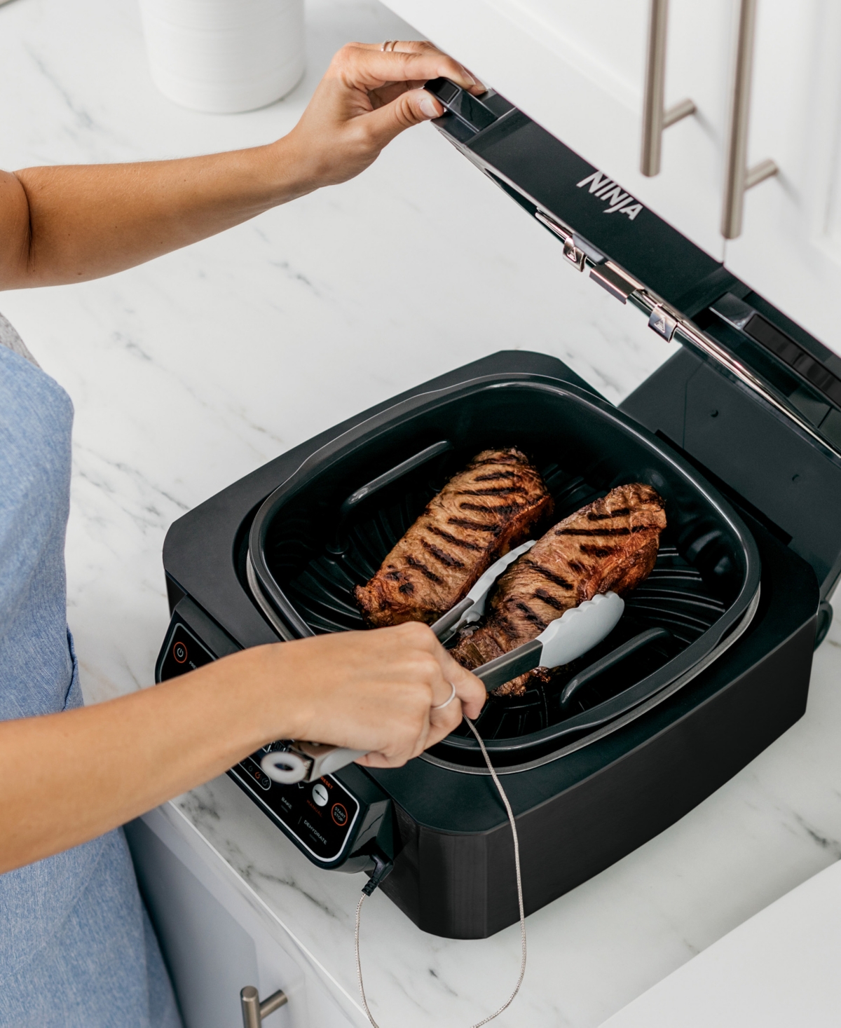 Ninja Foodi Smart 5-in-1 Indoor Grill In Black