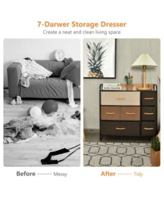 Wooden Top Dresser Storage Chest for Bedroom