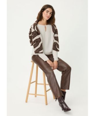 Women's Mixed Media Blouse