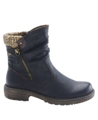 Wibea Slouch Shaft Water-Resistant Booties with Sweater Cuff & Shock-Absorbing Sole