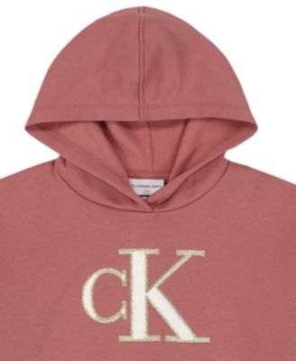 Baby Girls' Fleece Monogram Hoodie and Joggers, 2-Piece Set