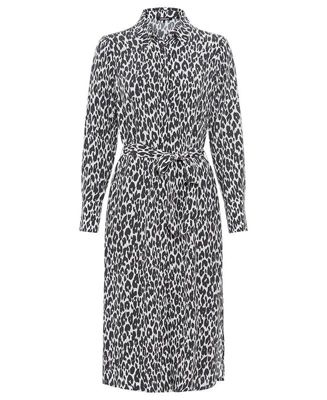 Women's Leopard Print Shirt Dress