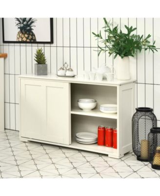 Kitchen Storage Cupboard Cabinet with Sliding Door
