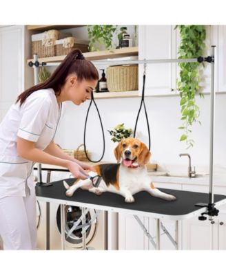 Foldable Dog Grooming Table with Height Adjustable Arms