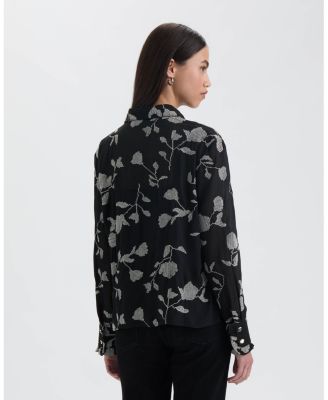 Women's Cropped Broidery Shirt