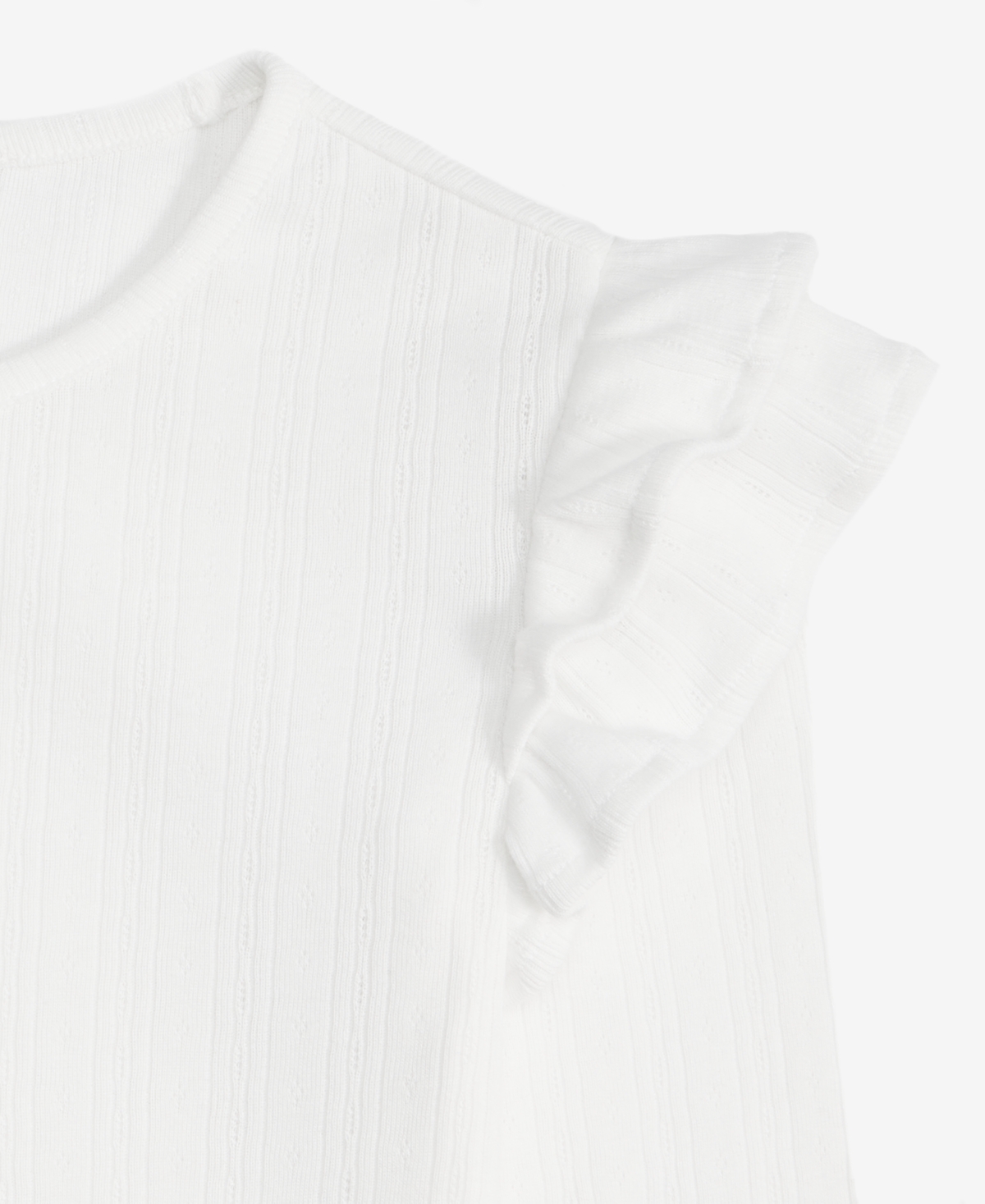 Epic Threads Little & Big Girls Ruffle Sleeve Pointelle Top, Macy's Exclusive In Multi