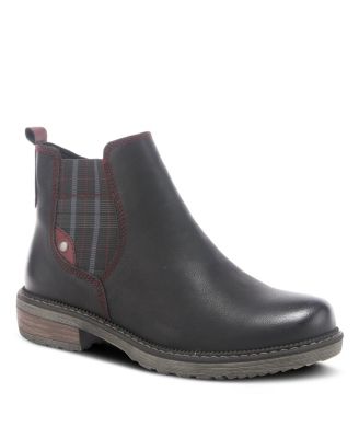 Nonia Women's Bootie with Plaid Elastic Strap