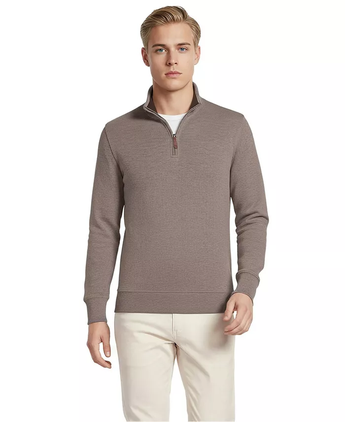 Men's Bedford Rib Quarter Zip Pullover Sweater - thumbnail 8