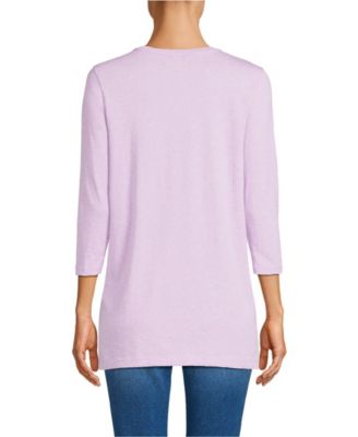 Women's 3/4 Sleeve Cotton Supima Tunic Top