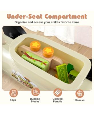 Ride on Toy with Steering Wheel and Train Whistle Sound Button