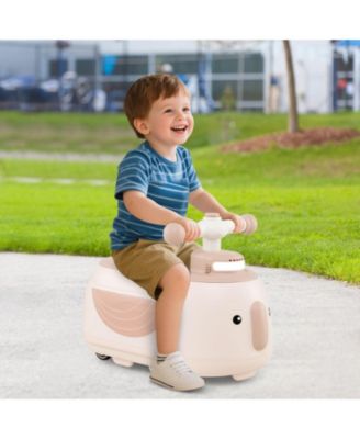 Toddler Ride on Toy with Trailer and Light Music