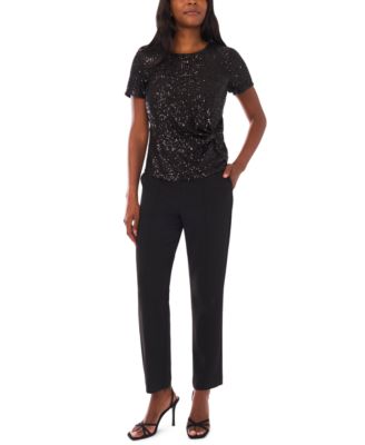 Women's Short Sleeve Side Knot Top