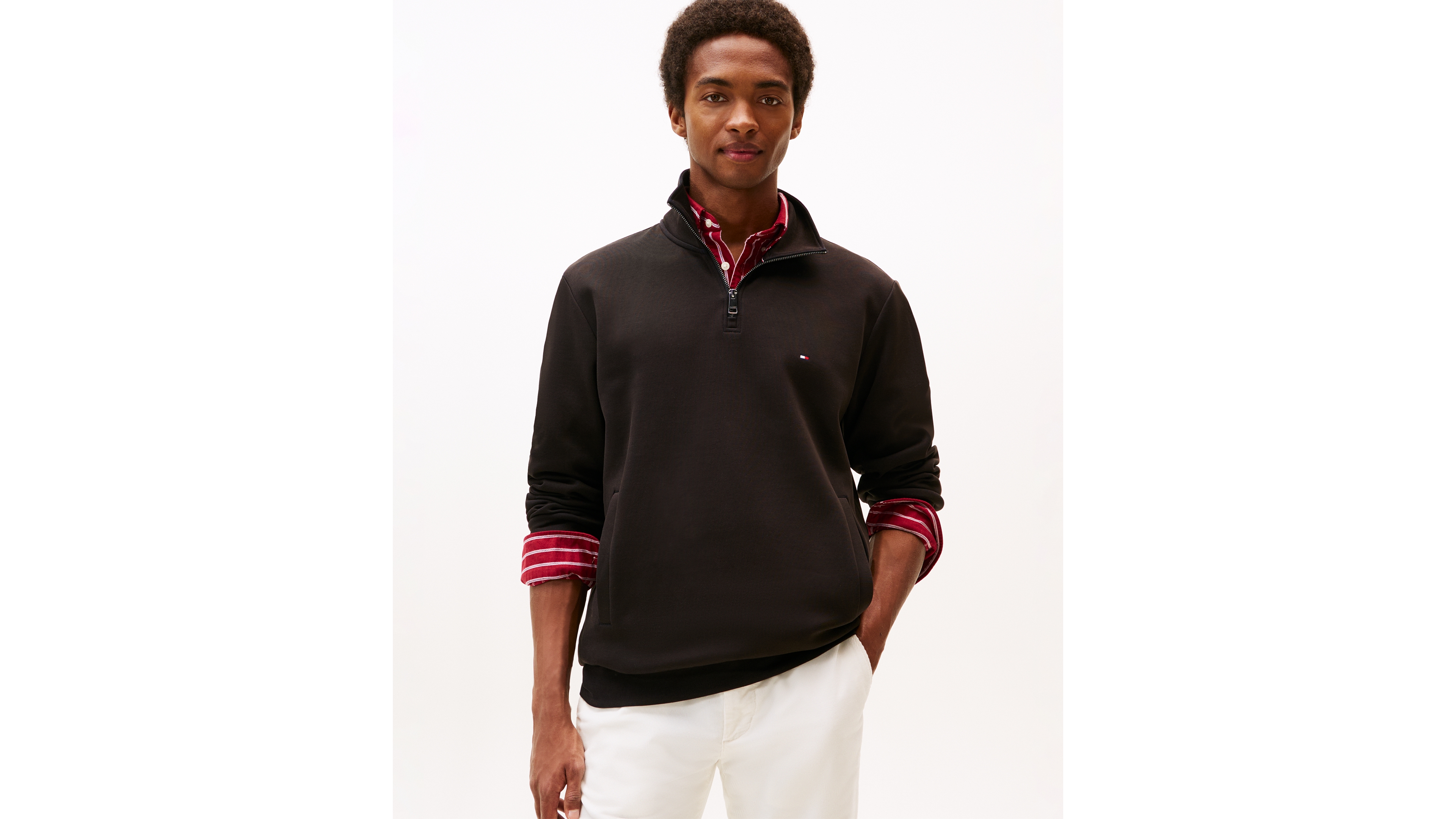 Tommy Hilfiger Men's Essential Intechno Knit Regular-Fit 1/4-Zip Sweatshirt