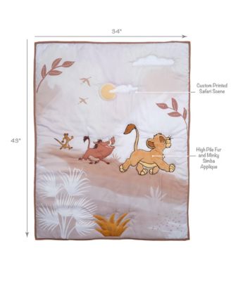 Disney Baby Lion King Safari 3-Pc Infant Nursery Crib Bedding Set