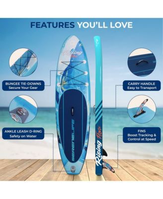 Rising Flow Stand-Up Paddle-Board (SUP) with Waterproof Mobile Phone Case, 10'6"