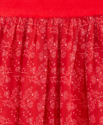 Girls' 5-20 Printed Tulle Dress, Macy's Exclusive