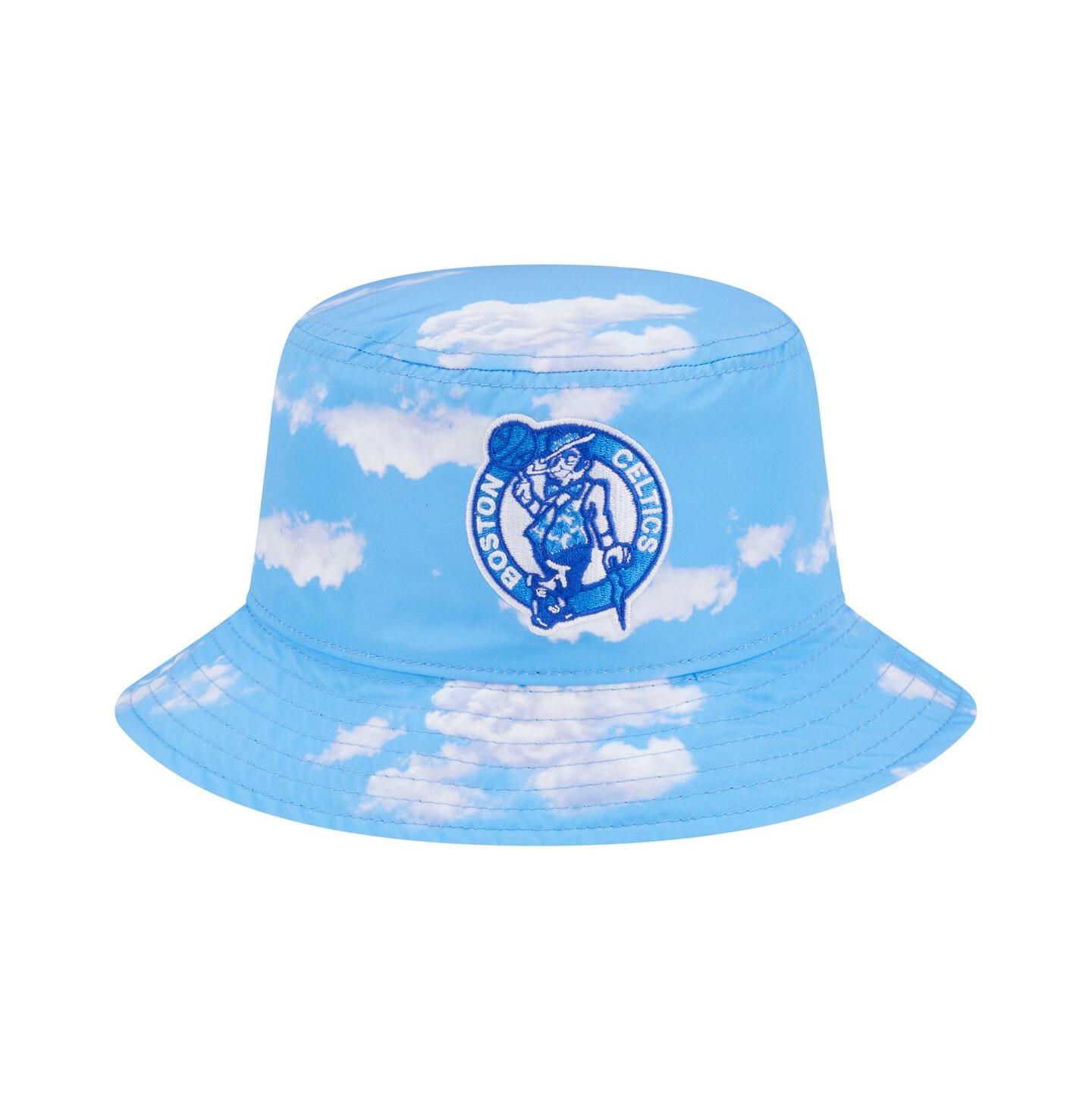 Мужская панама New Era Black/Light Blue Boston Celtics Summer Sun and Storm Reversible Bucket Hat — фото 2