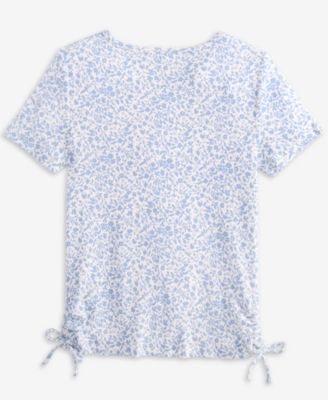 Girls' 5-18 Printed Side Ruched Top, Macy's Exclusive