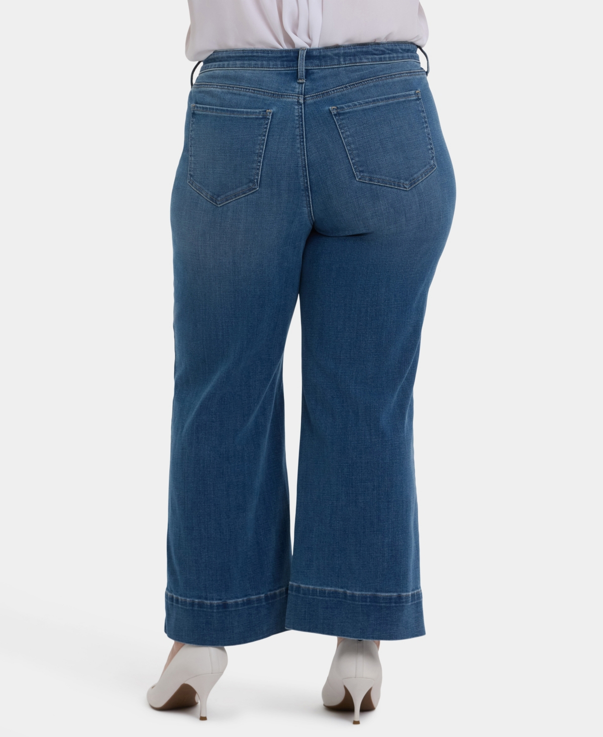 Nydj Plus Size Teresa Wide Leg Ankle Jeans