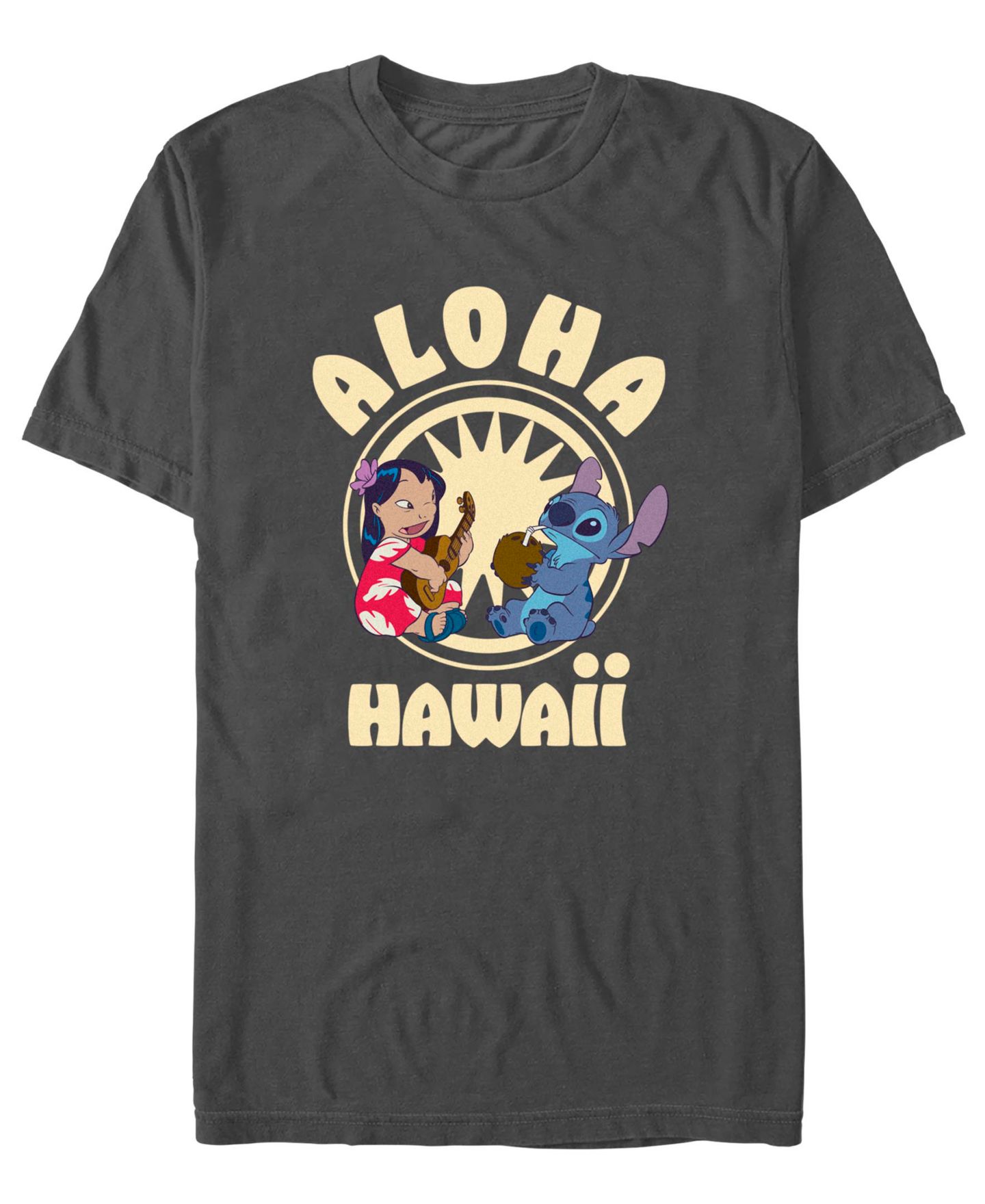 Мужская футболка Fifth Sun Lilo & Stitch Graphic Print, цвет: Угольный — фото 1