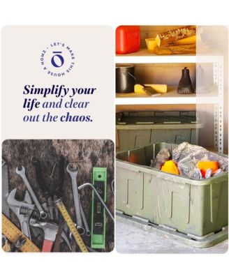 Durabilt 27 Gallon 2 Pack Heavy Duty Storage Tote with Lid